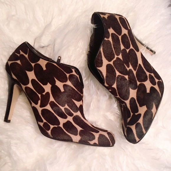 Nine West Shoes - Nine West calf hair animal print bootie